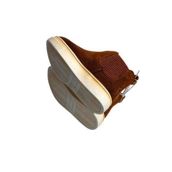 First Steps, Baby Shoes Boots, Chelsea Pull On/Zip Elastic Ankle Brown  Sz 6 - Picture 5 of 7